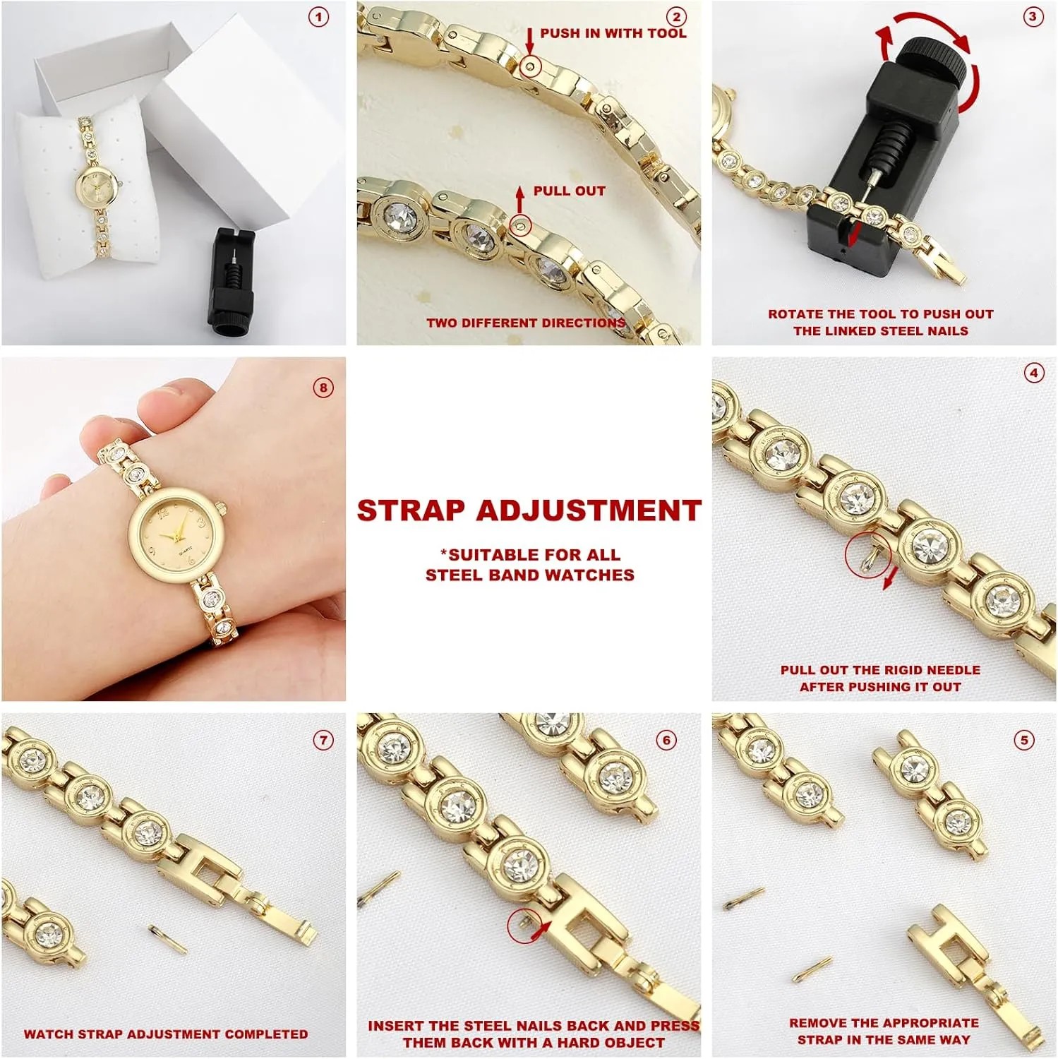 Womens Waterproof Wrist Watch,Women's Small Thin Analog Bracelet Quartz Watch Dainty Christmas Gifts
