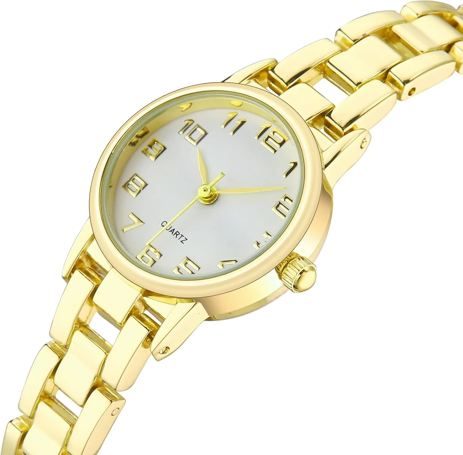 Womens Waterproof Wrist Watch,Women's Small Thin Analog Bracelet Quartz Watch Dainty Christmas Gifts